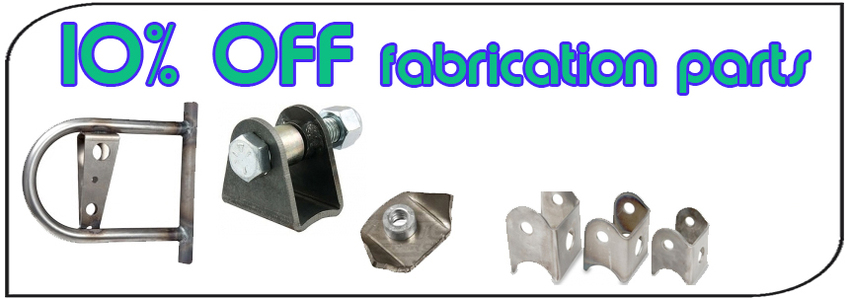 10% off fabrication products at checkout