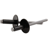 3/16 Large head rivets BLACK