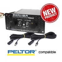 Enduro Podium intercom with PELTOR/BELL compatible leads