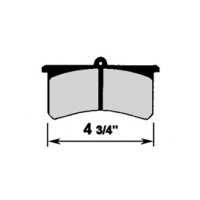 Blackhawk 4.75" brake pad set
