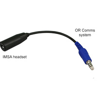 Headset adapter lead IMSA to Off Road