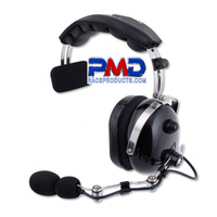 Nascar style communication headset sgl earpiece-noise cancelling