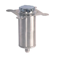 Deck mounted rear end filler tank and cap