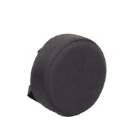 Round steering wheel crash pad