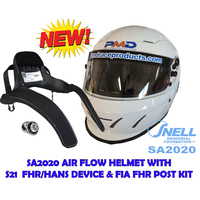 NEW SA2020 PMD full face helmet & FHR/Hans Pack