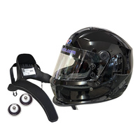 NEW SA2025 PMD AIR FLOW full face helmet & FHR/Hans Pack