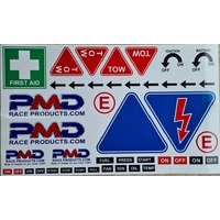 Competition Car Sticker sheet
