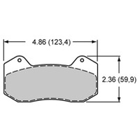Wilwood 150-12760K set of 4 pads