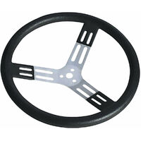 15" Smooth thick grip 3 bolt steering wheel