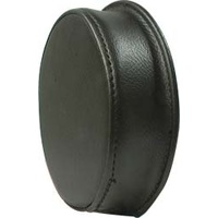 Round steering wheel crash pad