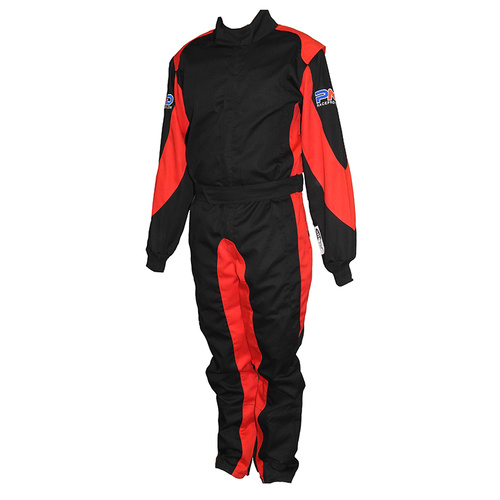 SFI3.2a/1 PMD Race suit [Colour: Black/Red] [Size: 5x large]