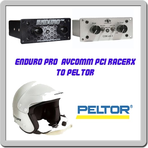 Enduro Pro-Avcom-PCI intercom to Peltor-Bell headset adapter