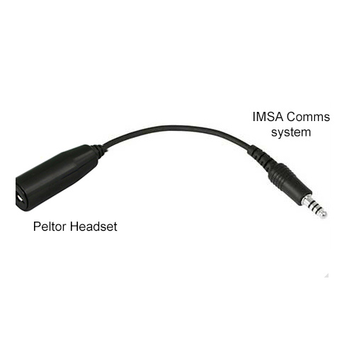 Headset adapter lead Peltor to IMSA