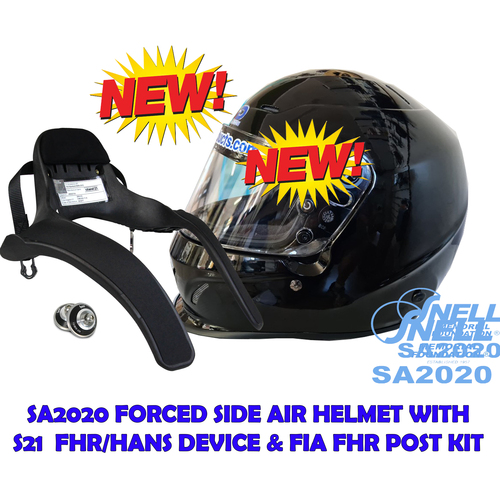 NEW SA2020 PMD full face helmet & FHR/Hans Pack