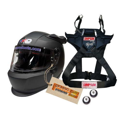 NEW SA2025 PMD FORCED MID-AIR full face helmet & SIMPSON Hybrid FNR