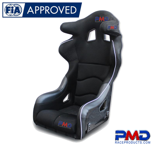 FIA race seat with head and shoulder protection