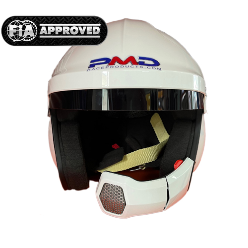 FIA APPROVED PMD Open Face helmet [Size: small]