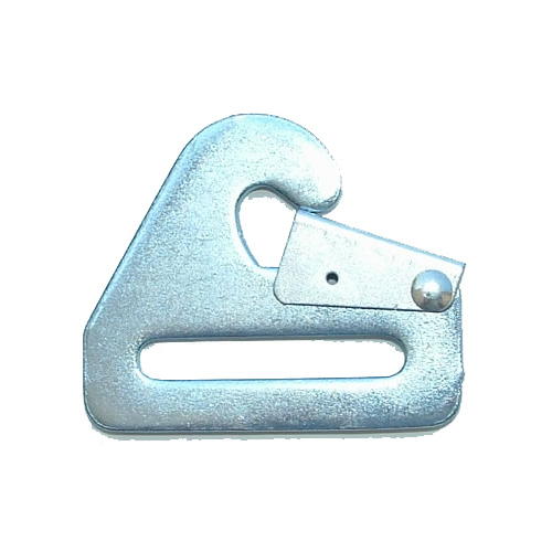 Snap in seat belt end