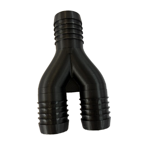 helmet blower hose Y adapter