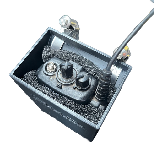 Radio box with mounting bracket