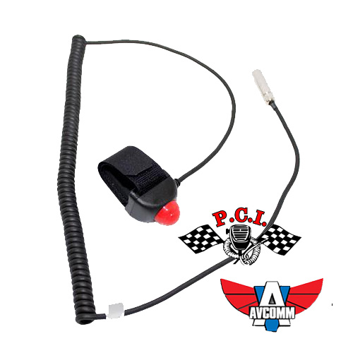Avcomm PCI PTT button Velcro mount