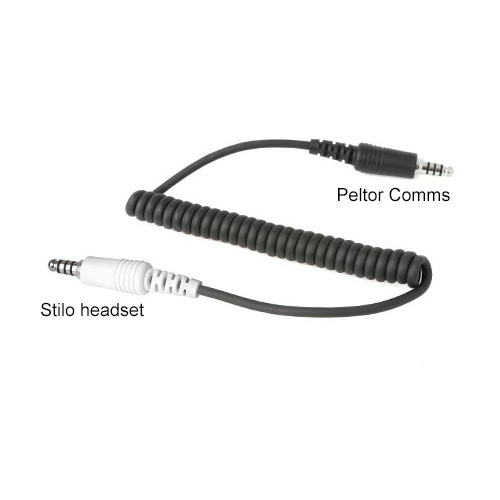 Headset adapter lead Stilo helmet to Peltor standard