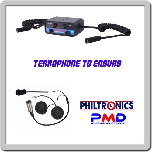 Terraphone intercom to Enduro 3 pin headset adapter