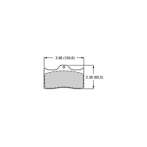 Wilwood 15E-6096K brake pad set of 4
