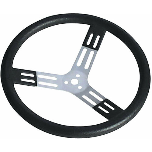 15" Smooth thick grip 3 bolt steering wheel