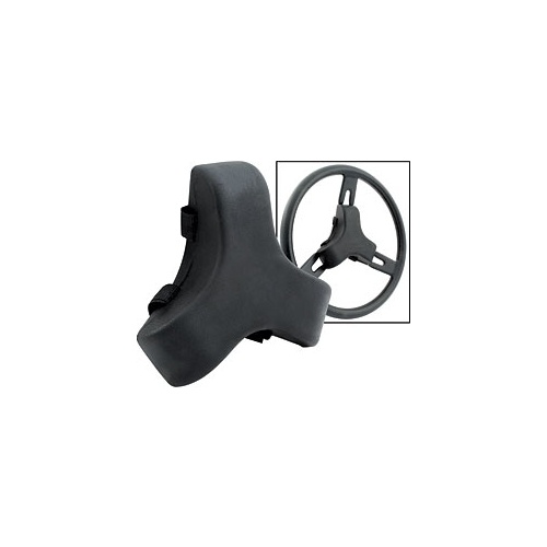 Moulded steering wheel crash pad